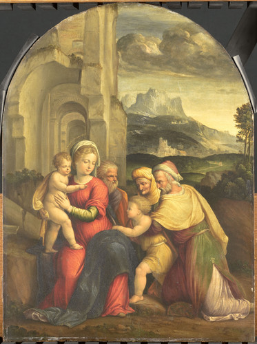 Garofalo, Benvenuto Tisi da Святое семейство, 1535, 51 cm х 37,5 cm, Дерево, масло