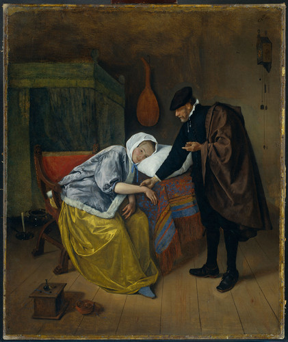 Steen, Jan Havicksz Больная женщина, 1670, 76 cm х 63,5 cm, Холст, масло
