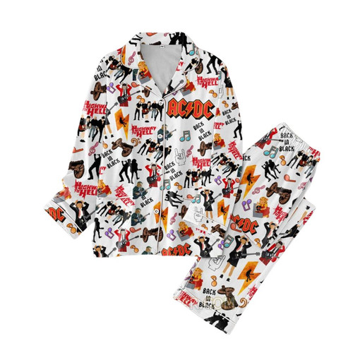 Ac Dc Highway To Hell Back In Black Men Women’s Pajamas Set, gift for fan, music tour 2024, gift for.jpg
