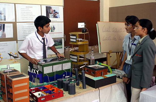 NEW DELHI, INDIA - OCTOBER 24: Students showing their projects during ongoing CBSE National Science .jpg