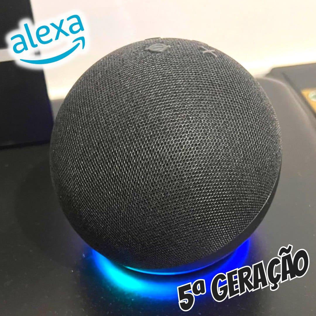 Echo Dot 5ª Geração Alto-falante De 1,73 Preto Amazon B09B8VGCR8 Bivolt