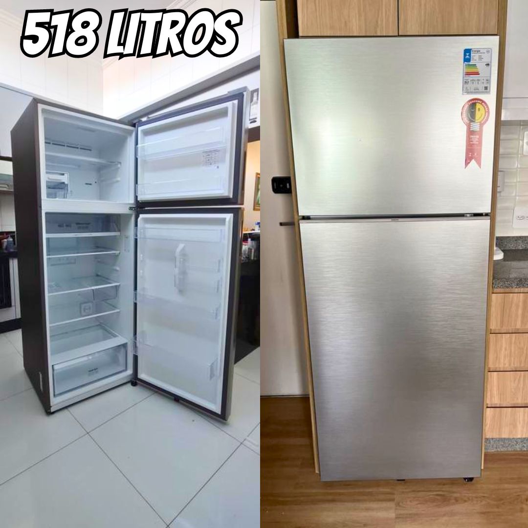 Samsung Geladeira Duplex Evolution SmartThings RT53 518L Bivolt Inox