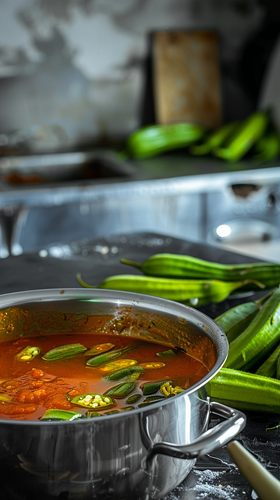 leonrud photo of natural self made tomato okra soup with okra 265c4b56 329a 4adc a308 962f5d6852d8 3.png