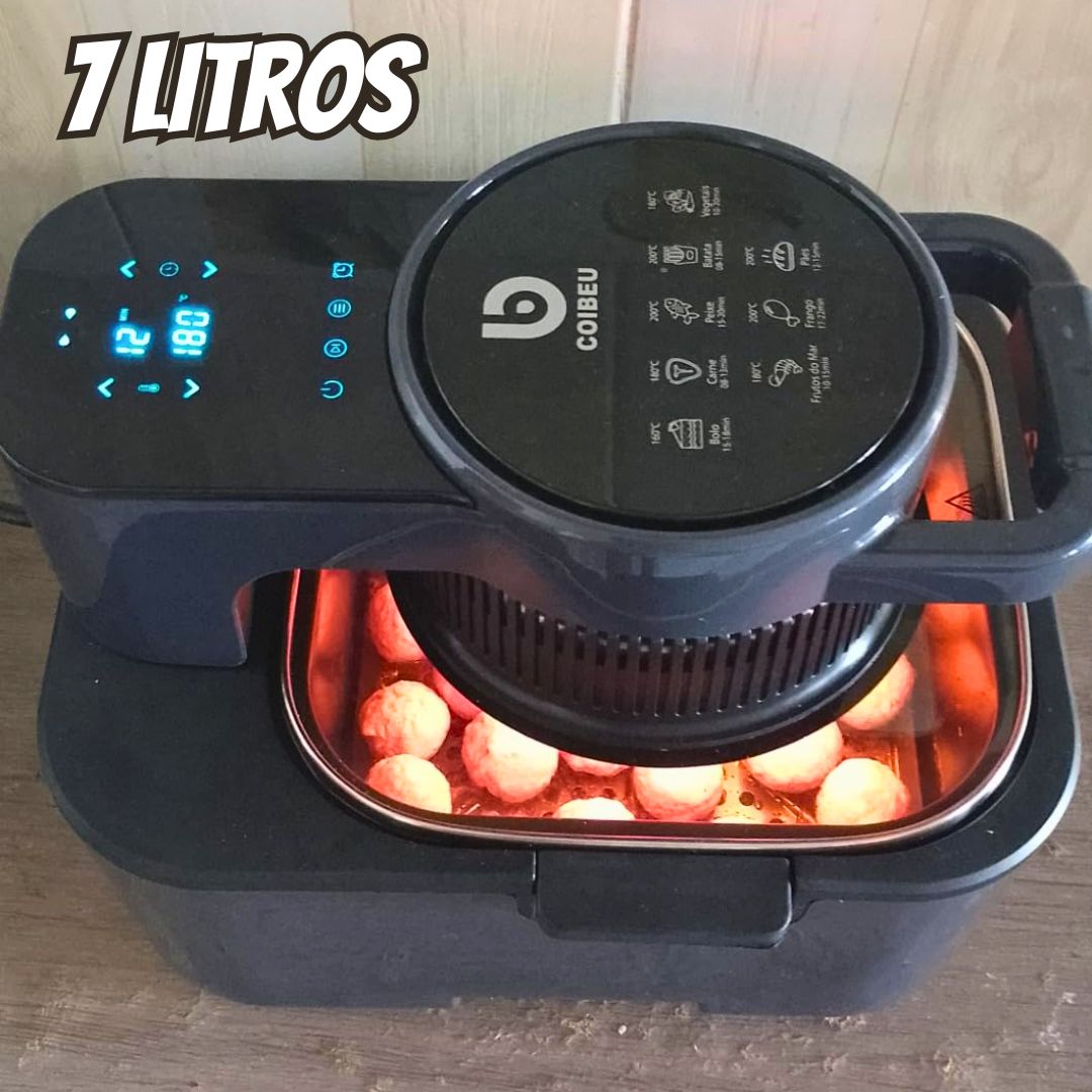 Air Fryer, Fritadeira sem Óleo, Fritadeira de Ar Grande Capacidade,1500W, 127V, 7L, WKK-003Y