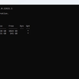 list disk