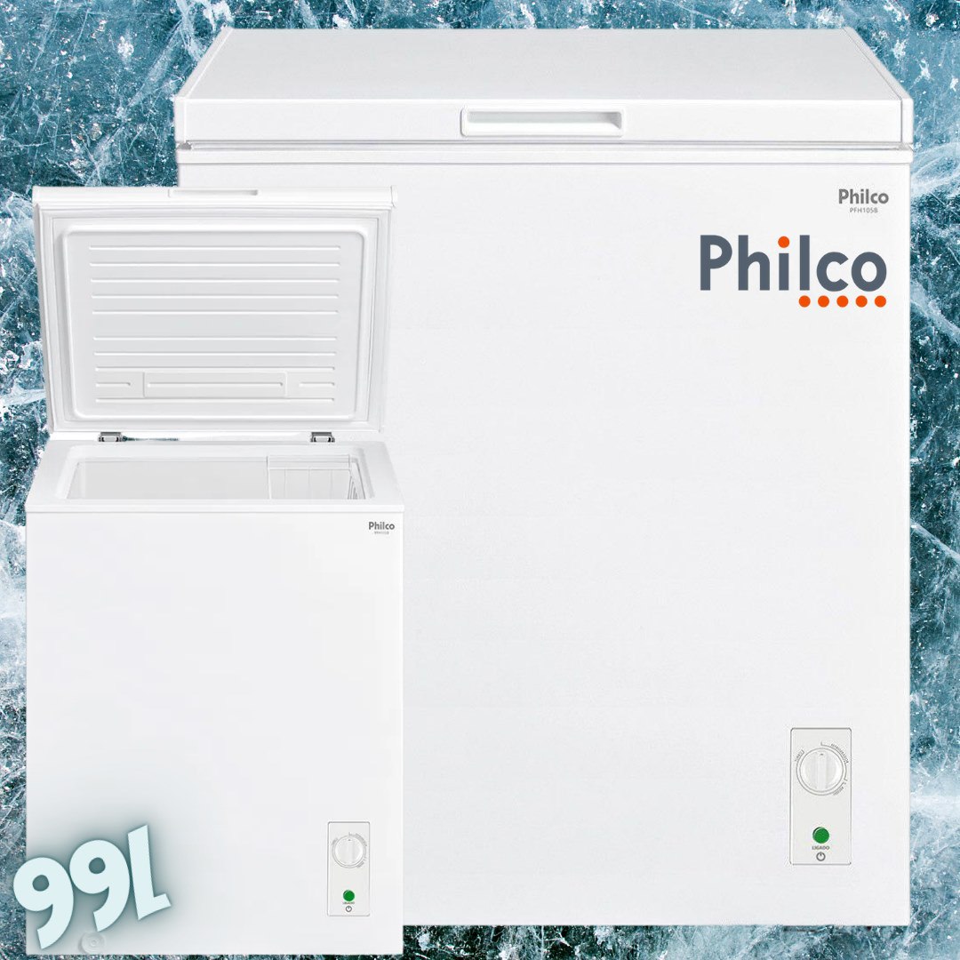 Freezer Horizontal Philco 99 Litros Dupla Ação Pfh105b 110v 110v