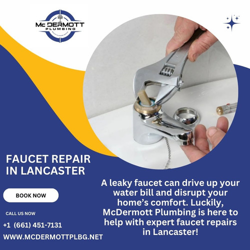 A leaky faucet can drive up your water bill and disrupt your home’s comfort. Luckily, McDermott Plum.jpg