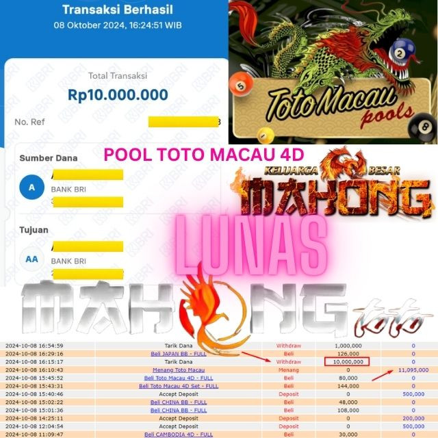 SELAMAT KEPADA ID XXXX JACKPOT POOL TOTO MACAU DI WEB MAHONGTOTO