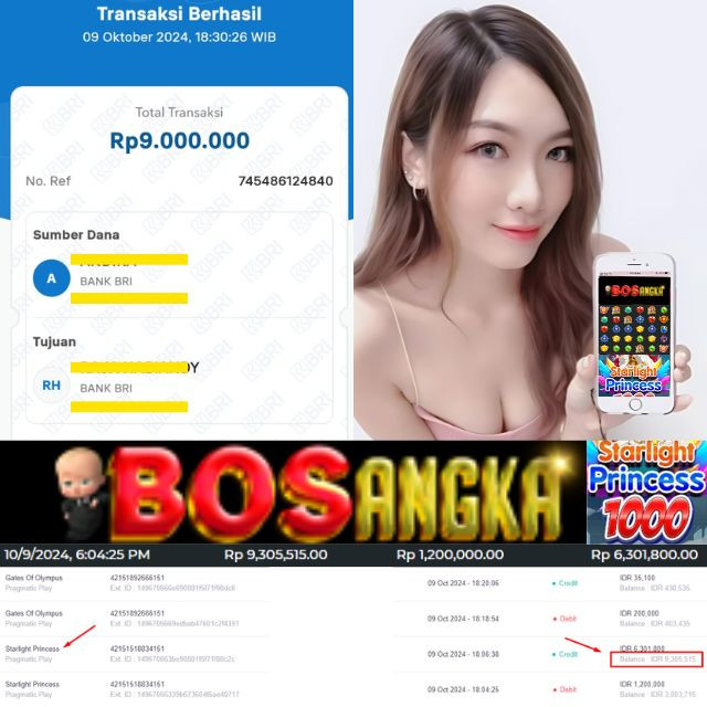 SELAMAT KEPADA ID XXXX JACKPOT PERMAINAN Starlight Princess 1000 Slot DI WEB BOSANGKA