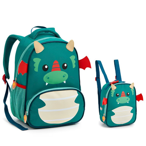 KIT MOCHILA DE COSTAS DRAGÃO INFANTIL MI41317 + LANCHEIRA TÉRMICA DRAGÃO LA41318.jpg