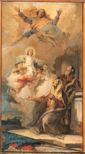 Tiepolo, Giovanni Battista Видение Св. Анны (Аллегория о непорочном зачатии), 1759, 49 cm х 26 cm, Х