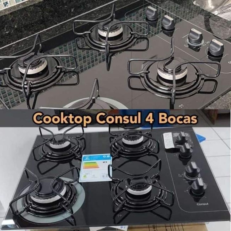 Cooktop Consul 4 Bocas com Grades Individuais – Acendimento Automático Facilite CD060AE