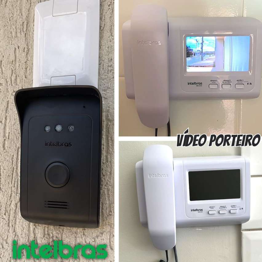 Vídeo Porteiro com Monofone IVR 1010, Intelbras Preto/Branco