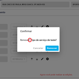 Admin Portal Remove Service Type