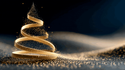 White and Gold Modern Merry Christmas Video.gif