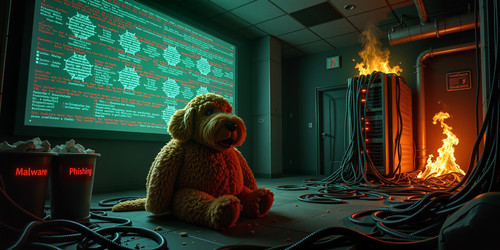 Big Belly Bob BBB a plush labradoodle with an absurdly large spherical belly is trapped in a nightma.jpg