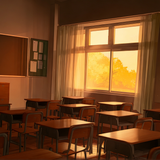 教室 傍晚