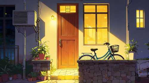 筒子楼下 夜晚.png