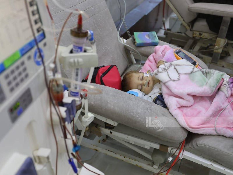 في ظل النقص الحاد في الأدوية بسبب إغلاق الاحتلال للمعابر، تتلقى الطفلة سما أبو عجوة المصابة بمرض نادر الرعاية الطبية المحدودة في مستشفى الشفاء بمدينة ...