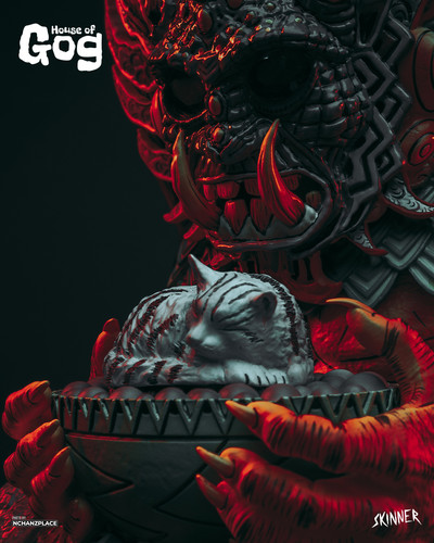 Xalbaga The Cat God Original Art Statue Skinner x House of Gog Photos By The Nchanzplace 1080 x 1350.jpg