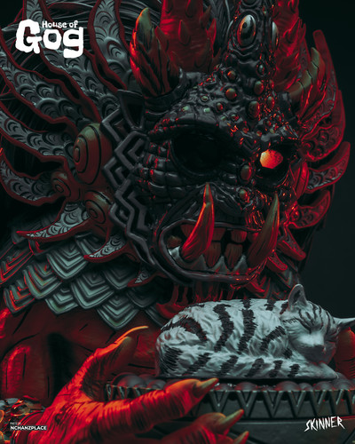 Xalbaga The Cat God Original Art Statue Skinner x House of Gog Photos By The Nchanzplace 1080 x 1350.jpg