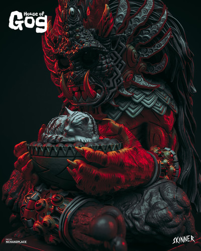 Xalbaga The Cat God Original Art Statue Skinner x House of Gog Photos By The Nchanzplace 1080 x 1350.jpg
