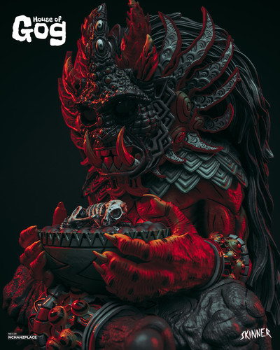 Xalbaga The Cat God Original Art Statue Skinner x House of Gog Photos By The Nchanzplace 1080 x 1350.jpg