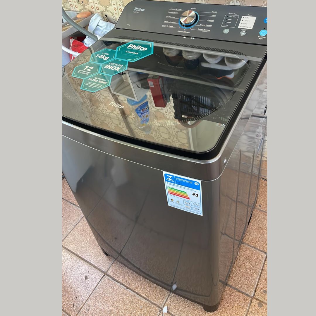 Máquina de Lavar 14 Kg Philco PLR14B 12 Programas de Lavagem