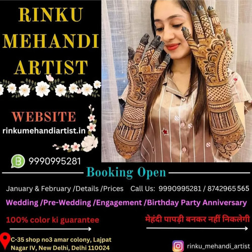 Best Bridal Mehandi Artist In Delhi NCRI have the best discount for all over DelhiHURRY UP❗. Br (1) .jpg