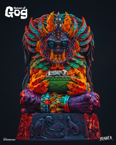 Xalbaga The Cat God Original Art Statue Skinner x House of Gog Photos By The Nchanzplace 1080 x 1350.jpg