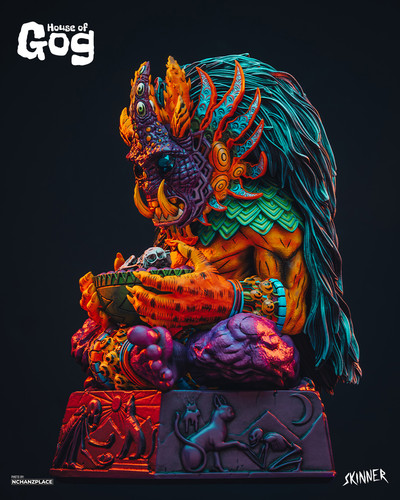 Xalbaga The Cat God Original Art Statue Skinner x House of Gog Photos By The Nchanzplace 1080 x 1350.jpg