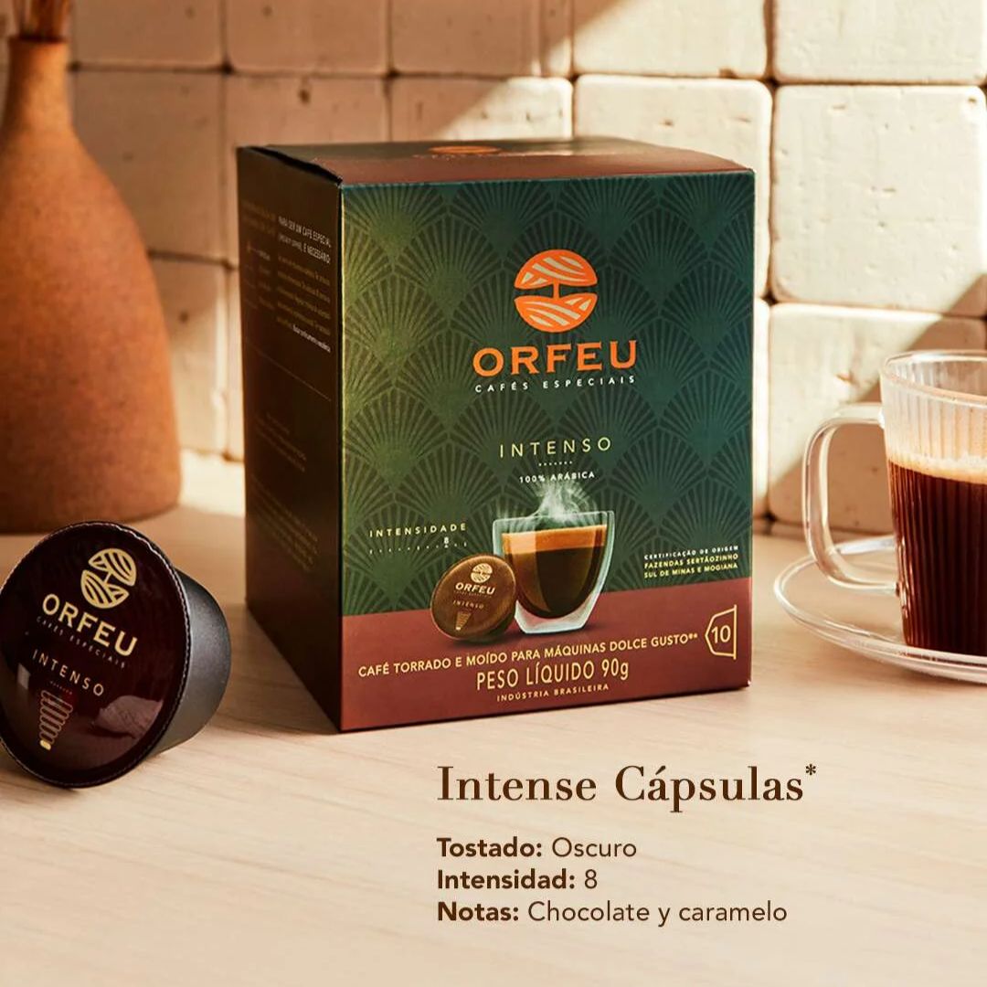 ORFEU Café Orfeu Cápsula 10 Intenso Compatível Dolce Gusto