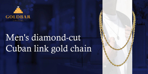 Men s diamond cut Cuban link gold chain 91459735 703d 4161 a47a 56d3e7ab4c5a.jpg
