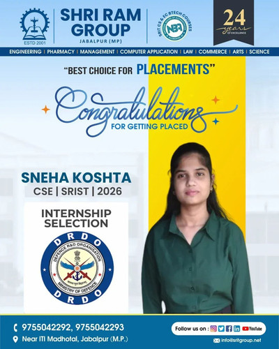 Sneha Koshta of Shri Ram Group Secures Prestigious DRDO Internship.jpg