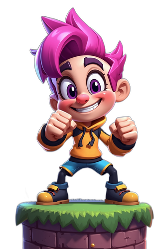 lucid origin A pixel art character for a 2D platformer game young adventurer with colorful cl 0 remo.png