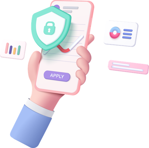 vecteezy 3d hand holding mobile isolated with security on background 9315263.2