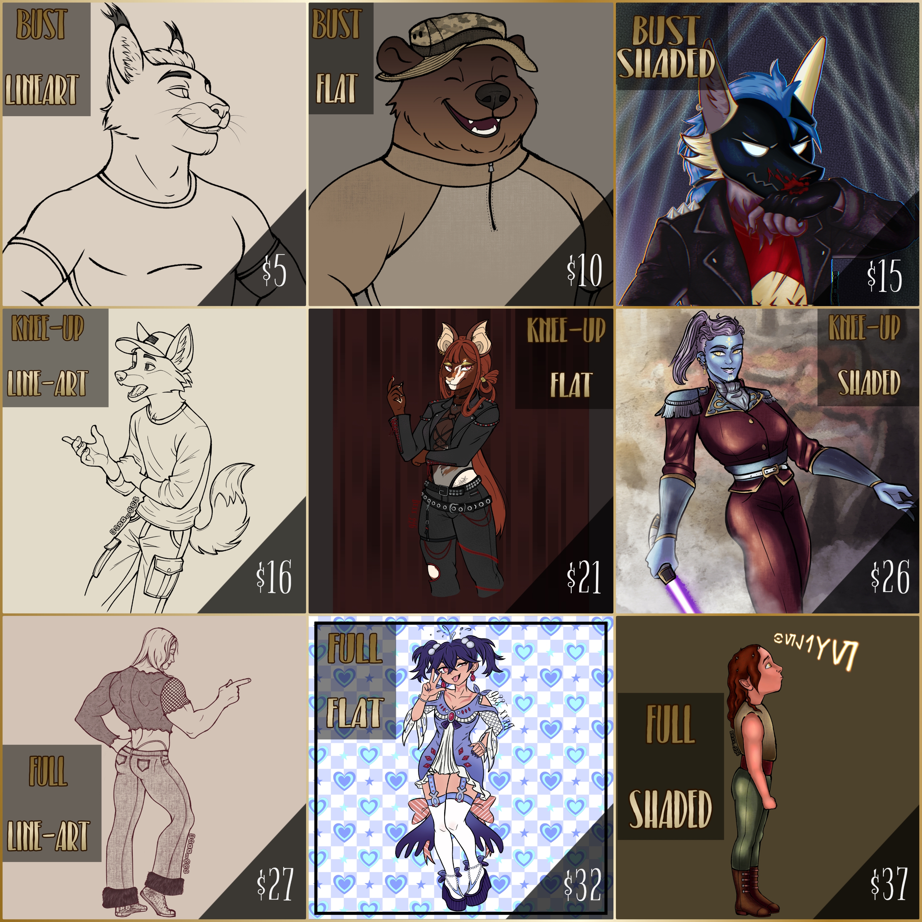 Bexx's Art Comms [Human / Humanoid / Anthro] GC/USD🍦Revamped 💕 CLOSED ...