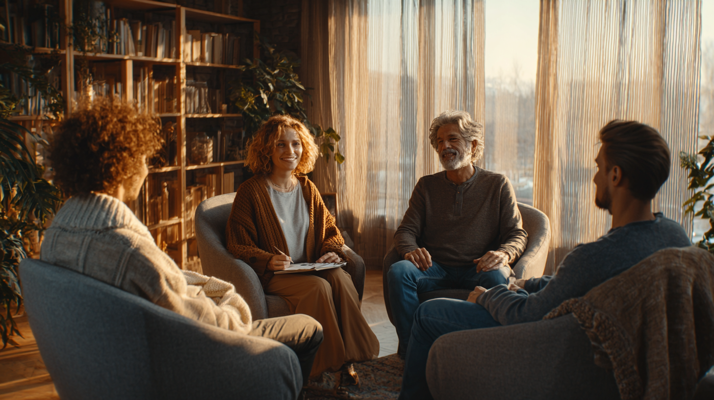 Семья на сессии семейного психолога