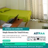 Our double-sharing rooms offer a blend of privacy and community.