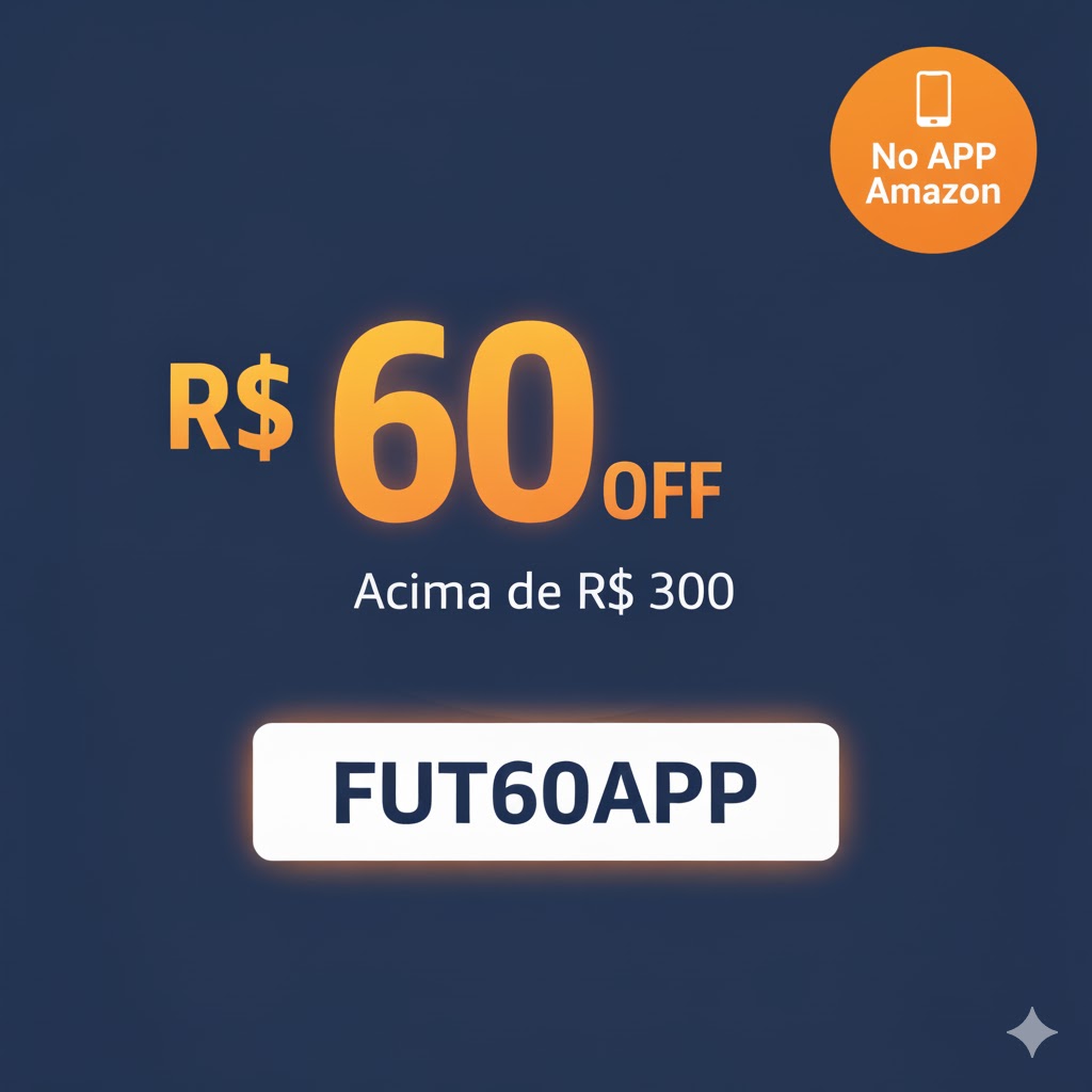 R off para compras acima de R0 itens vendidos e entregues pela Amazon