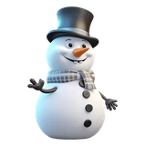 pngtree frosty the snowman with three dimensional png image 10348132
