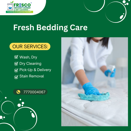 At Fresco Organic Laundry and Dry Cleaning we maintain hygiene for bedding items..png