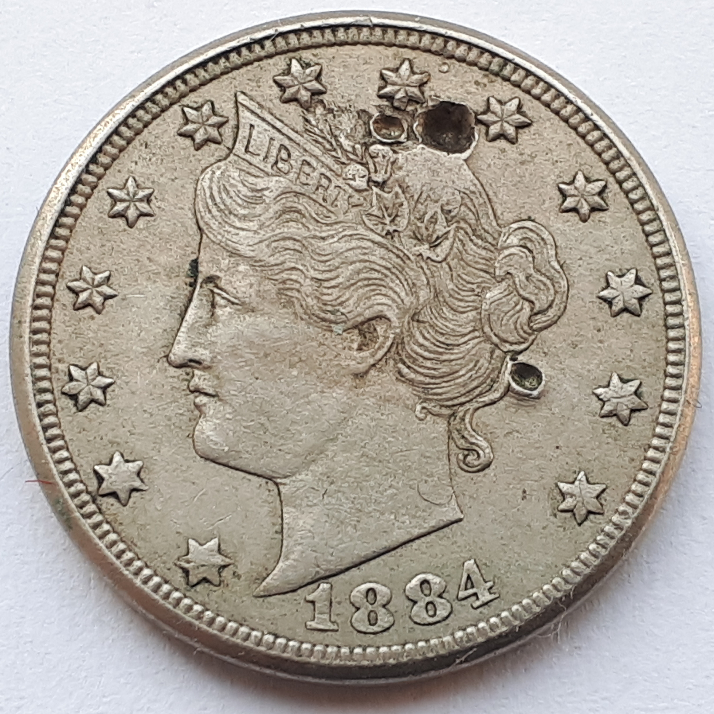 MD-5-Cents-1884-Nickel-USA---PMD-Bb-Gun-Pellet?