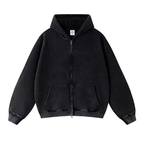 Wholesale Winter Blank Cotton Fleece Hoodie Unisex Zipper Oversize Cotton Custom Hoodie High Quality.jpg