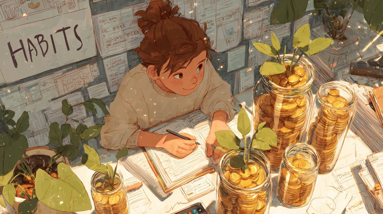 Иллюстрация формирования финансовых привычек