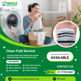 Our wash and fold service gives your garments a fresh feel.