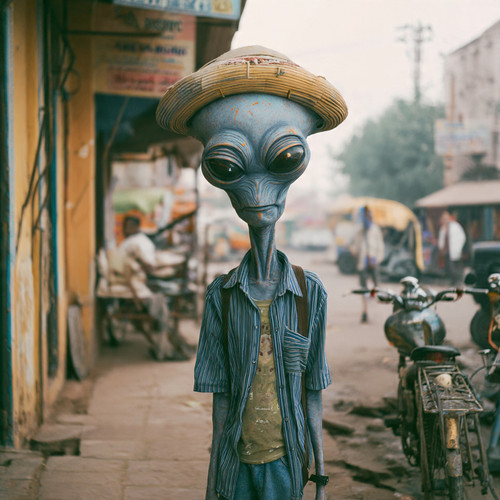 skinny bob the alien in india.jpg