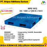 Pallet Plastik Heavy Duty Industri Type NPD 1412