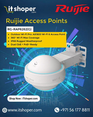 Ruijie RG RAP6262(G) outdoor Wi Fi 6 access point with 360 degree coverage, IP68 weatherproof design.jpg