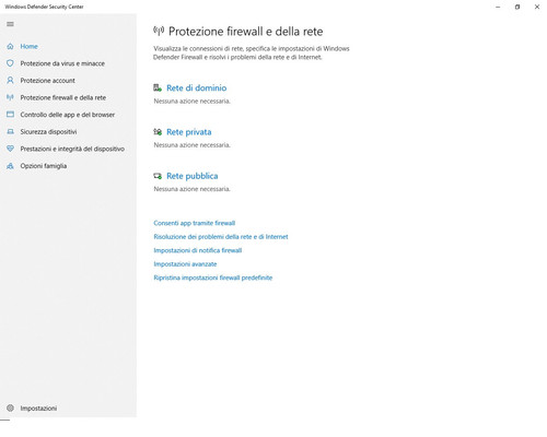 Screenshoot Rete e internet 23 01 2026